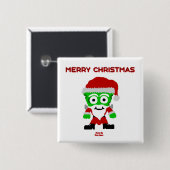 Santa FrankenKäse 2 Zoll Button (Vorne & Hinten)
