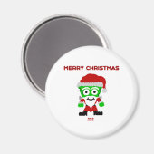Santa FrankenKäse Runder Magnet (Vorderseite/Rückseite)