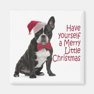 Santa Frenchie Magnet