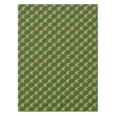 Santa Frog Green Christmas Tischdecke (Vorderseite)