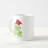 Santa Frog Kaffeetasse (Vorderseite Links)