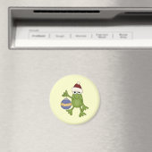 Santa Frog mit Ziertrampen und Geschenken Magnet (In Situ (Geschirrspüler))