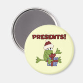 Santa Frog Tshirts und Geschenke Magnet (Vorderseite/Rückseite)