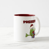 Santa Frog Tshirts und Geschenke Zweifarbige Tasse (VorderseiteRechts)