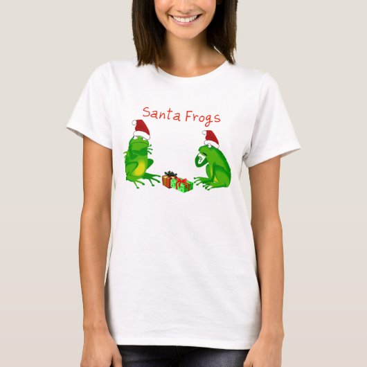 Santa Frogs Long Sleeve Shirt (Vorderseite)