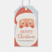 Santa Frohe Weihnachten Ferien Geschenkanhänger (Vorderseite)