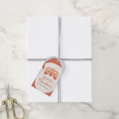 Santa Frohe Weihnachten Ferien Geschenkanhänger (Mit Garn)
