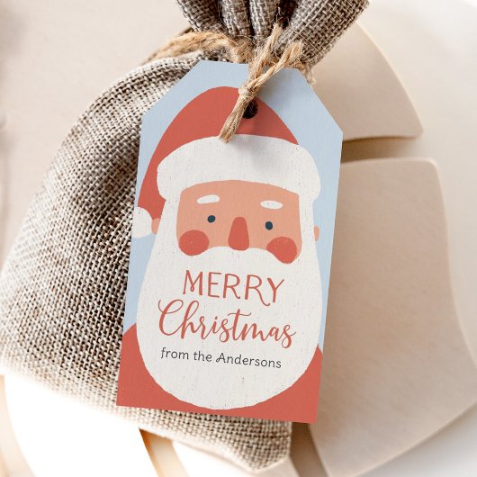 Santa Frohe Weihnachten Ferien Geschenkanhänger