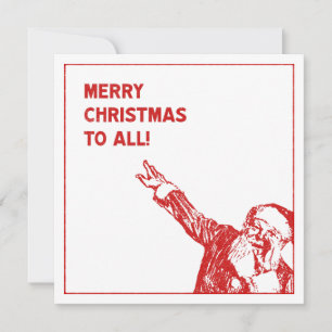 Santa: "Frohe Weihnachten für alle!"