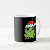 Santa-Frosch-Weihnachten Kaffeetasse (VorderseiteRechts)