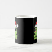 Santa-Frosch-Weihnachten Kaffeetasse (Mittel)