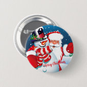 Santa & Frosty Button (Vorne & Hinten)