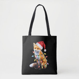 Santa Fuchs Weihnachtslicht Fuchs Liebhaber Weihna Tasche