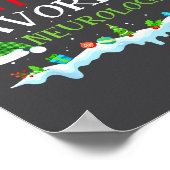 Santa Fun Favorite s Neurologist Fun Poster (Ecke)