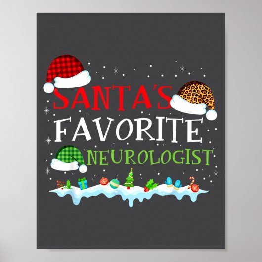 Santa Fun Favorite s Neurologist Fun Poster (Vorne)