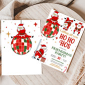Santa Funny Friendsmas Weihnachtsfest Party Einladung