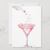 Santa Funny Girls Night Weihnachts Party Einladung (Rückseite)