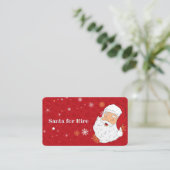 Santa für Vermietung Visitenkarte (Stehend Vorderseite)