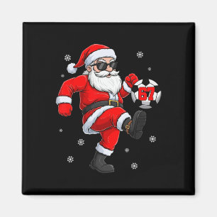 Santa Fußball Byll Sports Weihnachten Fußballspiel Magnet