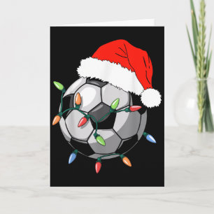 Santa-Fußball-Shirt Männer Jugend Jungen Weihnacht Karte