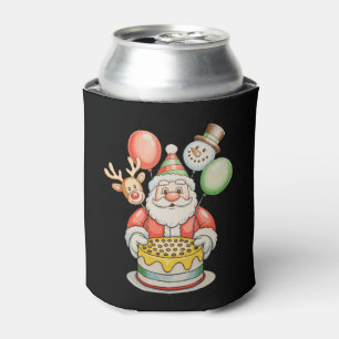 Santa Geburtstagsfeier Weihnachten Xmas Familie Dosenkühler