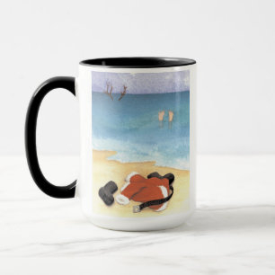 Santa geht schwimmen -  tasse
