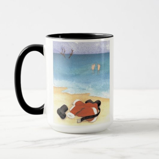 Santa geht schwimmen -  tasse (Links)