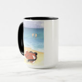 Santa geht schwimmen -  tasse (Vorderseite Links)