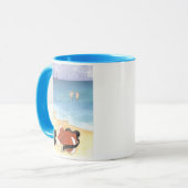 Santa geht schwimmen -  tasse (Vorderseite Links)