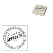 Santa genehmigte Geschenketikett aus der Nordpol-W Gummistempel (Stempel)