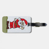 Santa Gepäckanhänger (Rückseite horizontal)