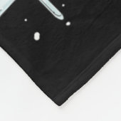 Santa German Shepherd Riding Unicorn Weihnachtsfei Fleecedecke (Ecke)