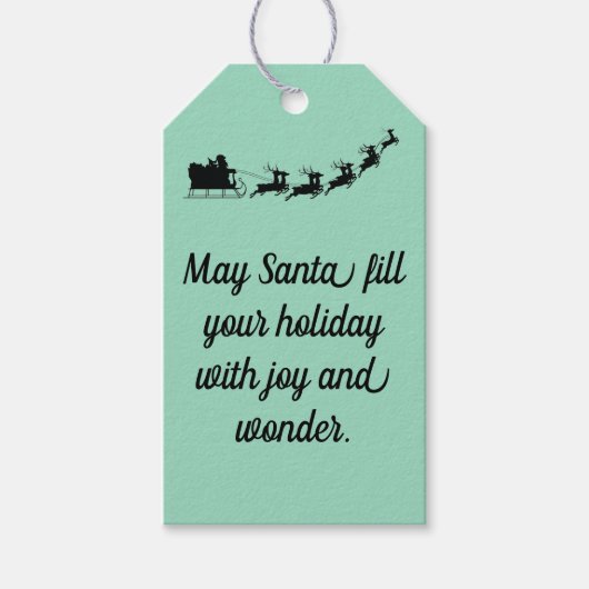 Santa  geschenkanhänger (Vorderseite)