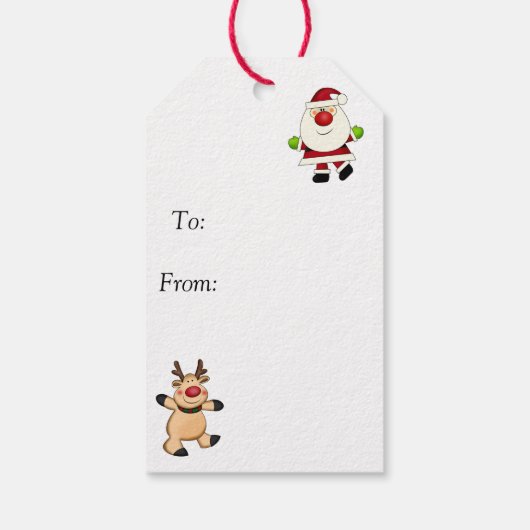 Santa Geschenkanhänger (Rückseite)