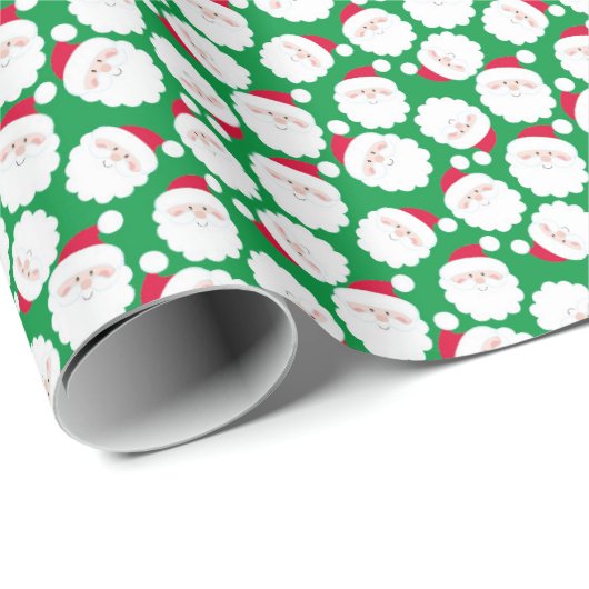 Santa Geschenkpapier (Rolleneckpunkt)