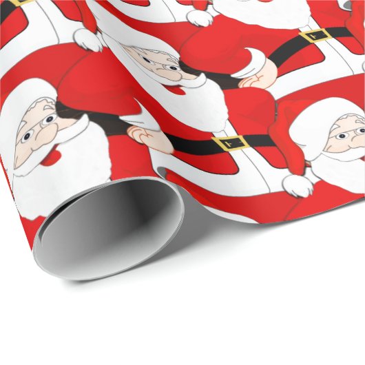 Santa Geschenkpapier (Rolleneckpunkt)