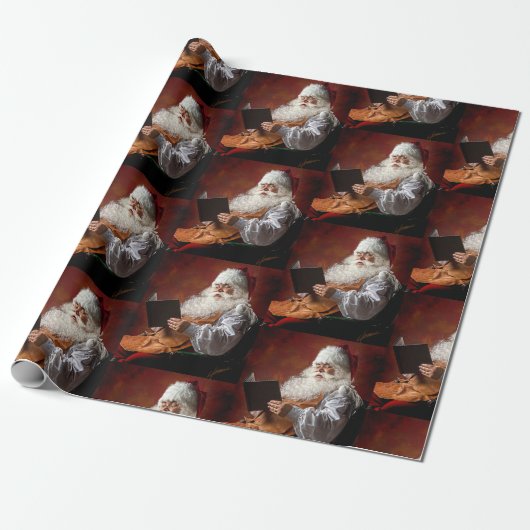 Santa Geschenkpapier (Ungerollt)