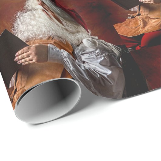 Santa Geschenkpapier (Rolleneckpunkt)