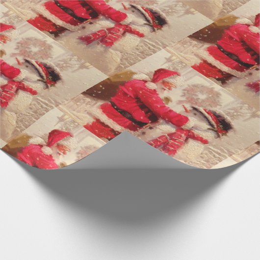 Santa Geschenkpapier (Ecke)