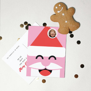 Santa-Gesicht Foto Weihnachten Postkarte