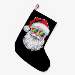 Santa Gesicht Gay Sonnenbrille Weihnachten Xmas LG Kleiner Weihnachtsstrumpf