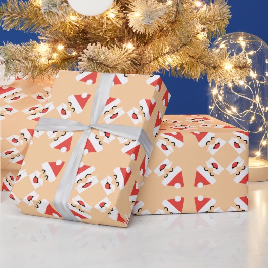 Santa-Gesicht Geschenkpapier (Feiertage)