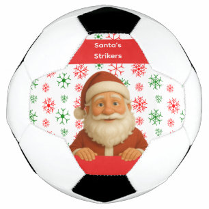 Santa Gesicht   Nordpol-Spaß-Christmas-Fußball Fußball
