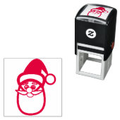 Santa Gesicht  Permastempel (Beispiel)