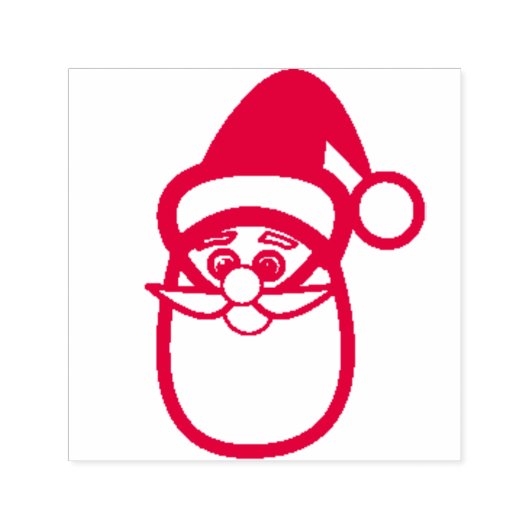 Santa Gesicht  Permastempel (Design)