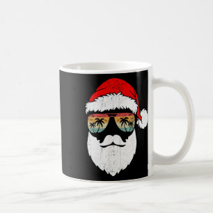 Santa Gesicht Retro Sonnenbrille Hawaiian Weihnach Kaffeetasse