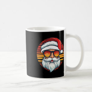 Santa-Gesicht Retro-Sonnenbrille Weihnachten Xmas Kaffeetasse