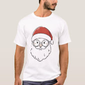 Santa-Gesicht T-Shirt (Vorderseite)