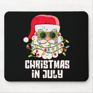 Santa Gesicht Weihnachten im Juli Vintage Sonnenbr Mousepad