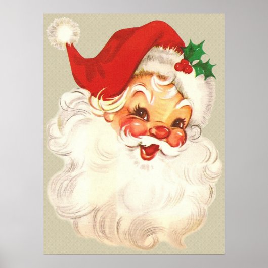 Santa-Gesichtsausdruck Poster (Vorne)